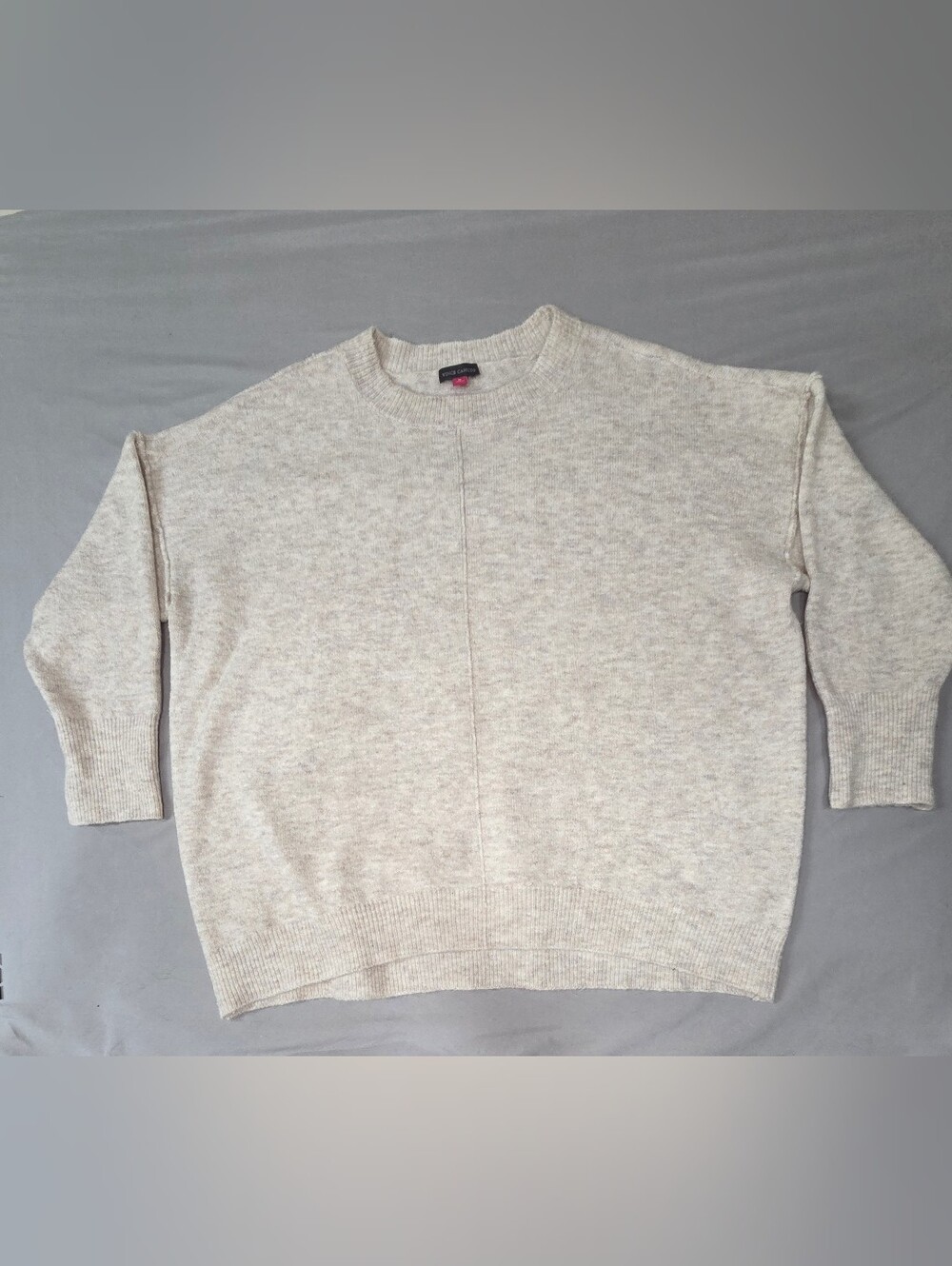 Vince Camuto 1X Oatmeal Oversized Sweater